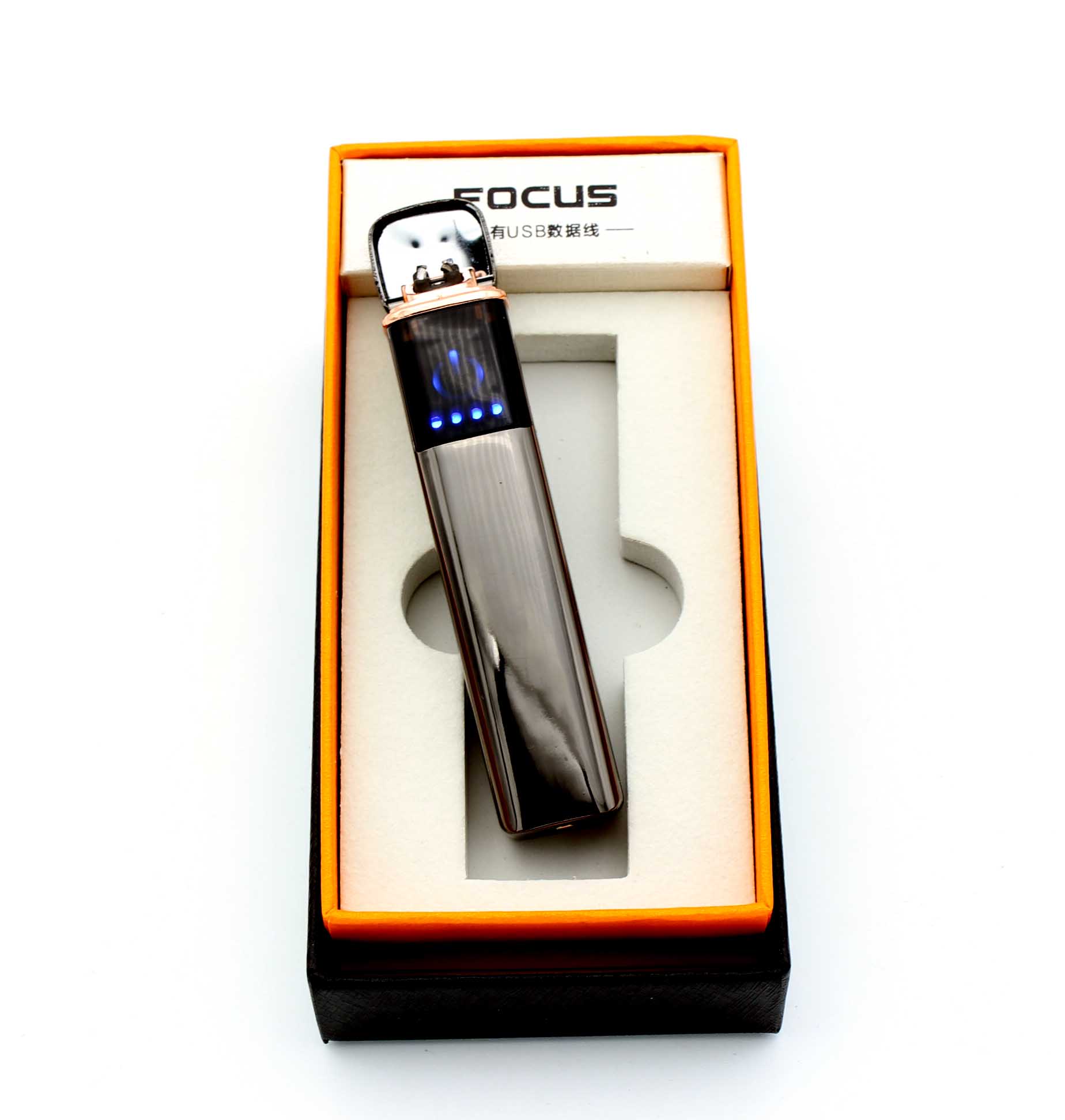 

USB зажигалка Lighter 794-259 плазменная, две дуги, сенсорная кнопка (t021)