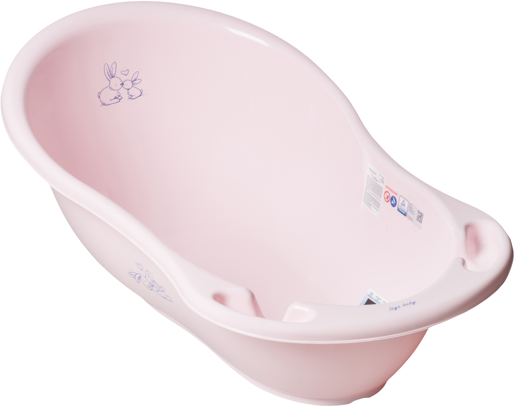 

Ванночка Tega baby Кролики 86 см со сливом (Tega KR-004-104 l.pink)