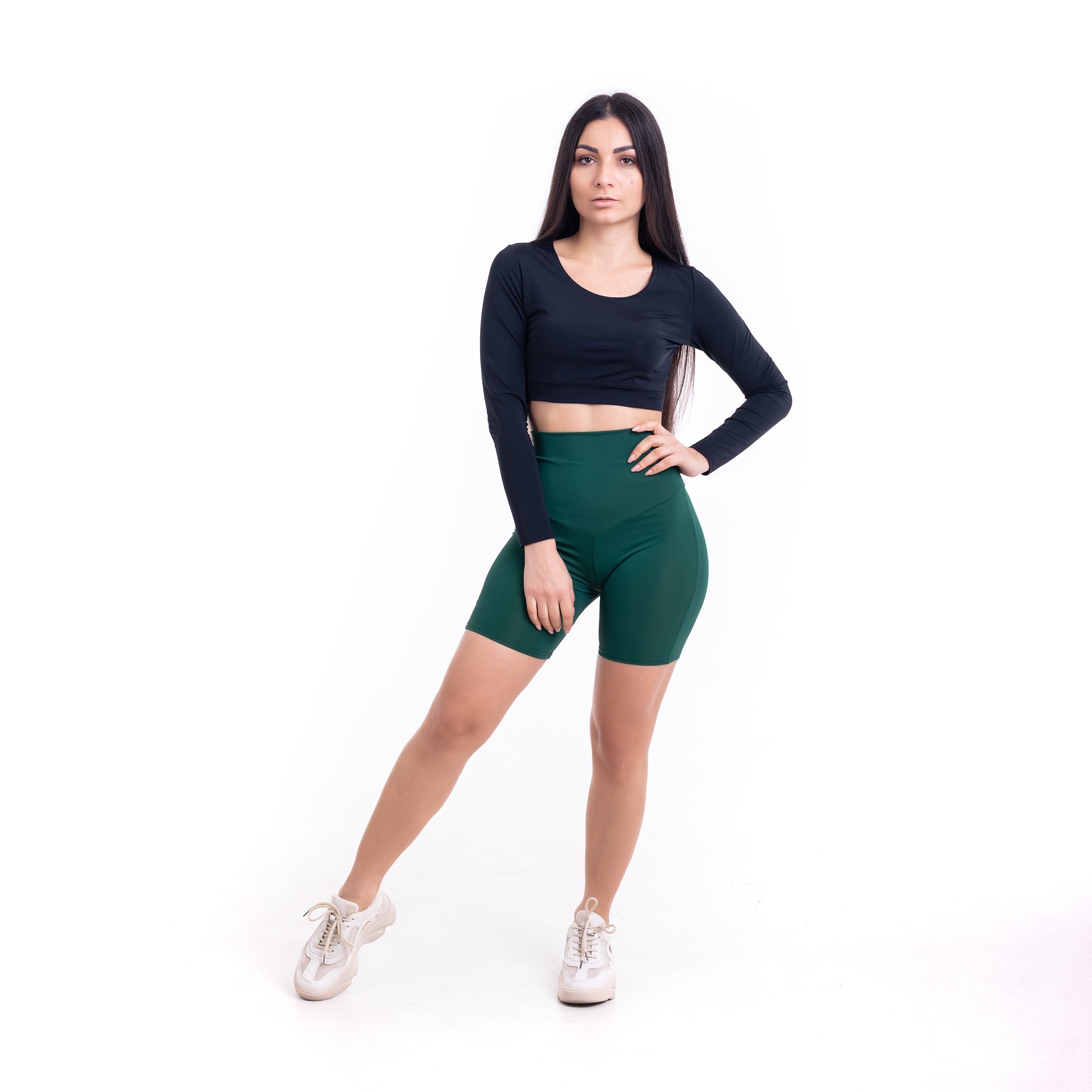 

Комплект FitU спортивный женский Classic Velo black черный с зеленым, Комплект FitU спортивный женский Classic Velo black черный с зеленым XS