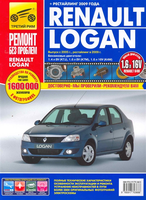 

Renault Logan. Выпуск с 2005 г., рестайлинг в 2009 г. Пошаговый ремонт в фотографиях