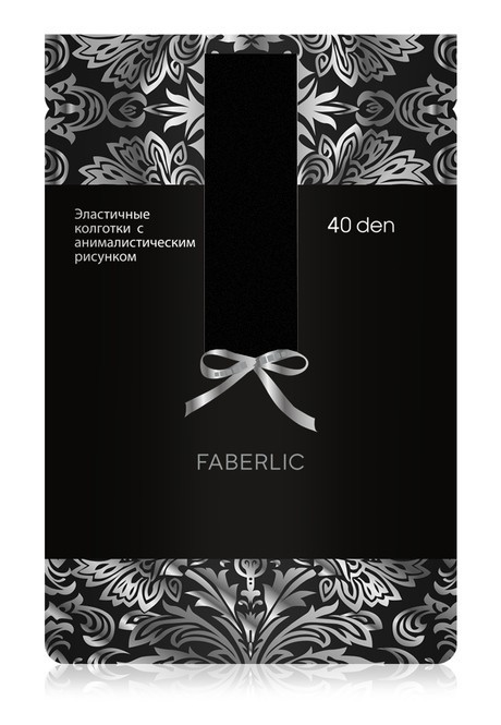 

Колготки с анималистичным рисунком 40 den, чёрные, размер М, moda Faberlic