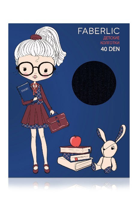 

Колготки детские, плотность 40 den, цвет черный, размер 104-110, Moda Faberlic