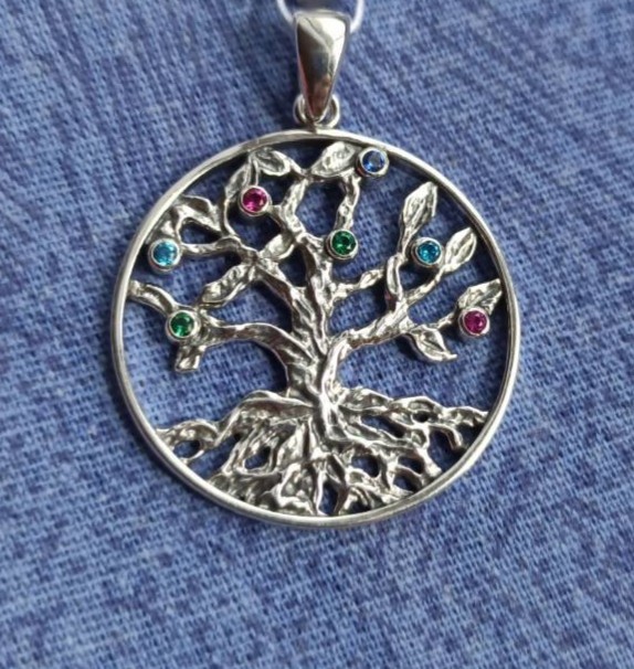 

Кулон серебряный Дерево жизни с камнями 7284к(kh)