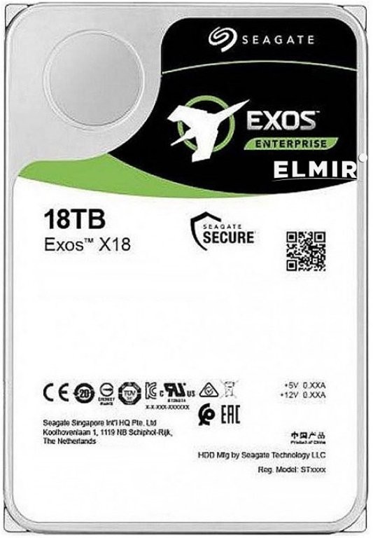 

Жесткий диск 3,5" 18Tb Seagate ST18000NM004J SAS 7200 256Mb Exos X18 Server