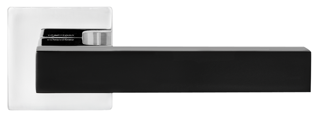 

Ручка дверная Z-1410 BLACK/CP (4011)