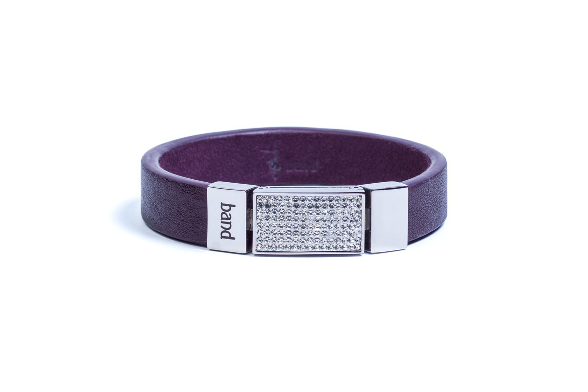 

Женский браслет из кожи Band Elegance Violet 19 Фиолетовый