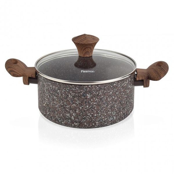 

Каструля MAGIC BROWN 24x10,9 см / 4,7 л зі скл. кришкою з індукц. дном (алюм. з антиприг. покриттям)