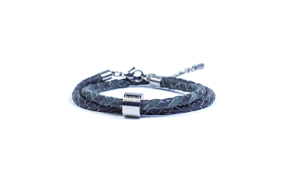 

Женский браслет из кожи Band Milan Grey 19 Серый