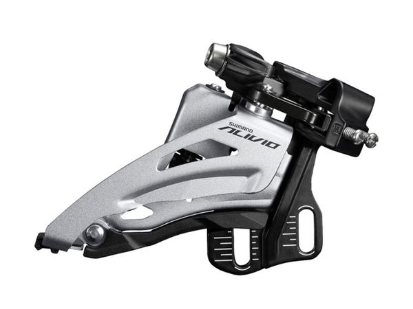 

Перемикач передній SHIMANO ALIVIO FD-M3120-E 2X9, SIDESWING, FRONT-PULL, E-TYPE(W/OBBPLATE), CS-ANGLE:64-69, TOPGEAR:36T, CL:48.8/51.8MM