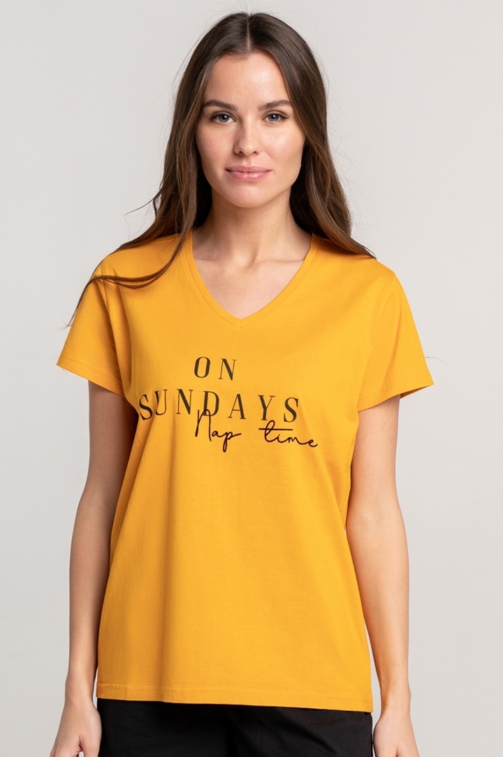 

Футболка женская Naviale 100033 SUN DAYS S желтая