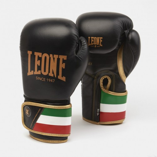 

Боксерские перчатки Leone Italy Black 12 унций