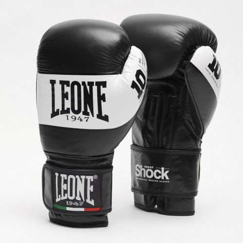 

Боксерские перчатки Leone Shock Black 10 унций