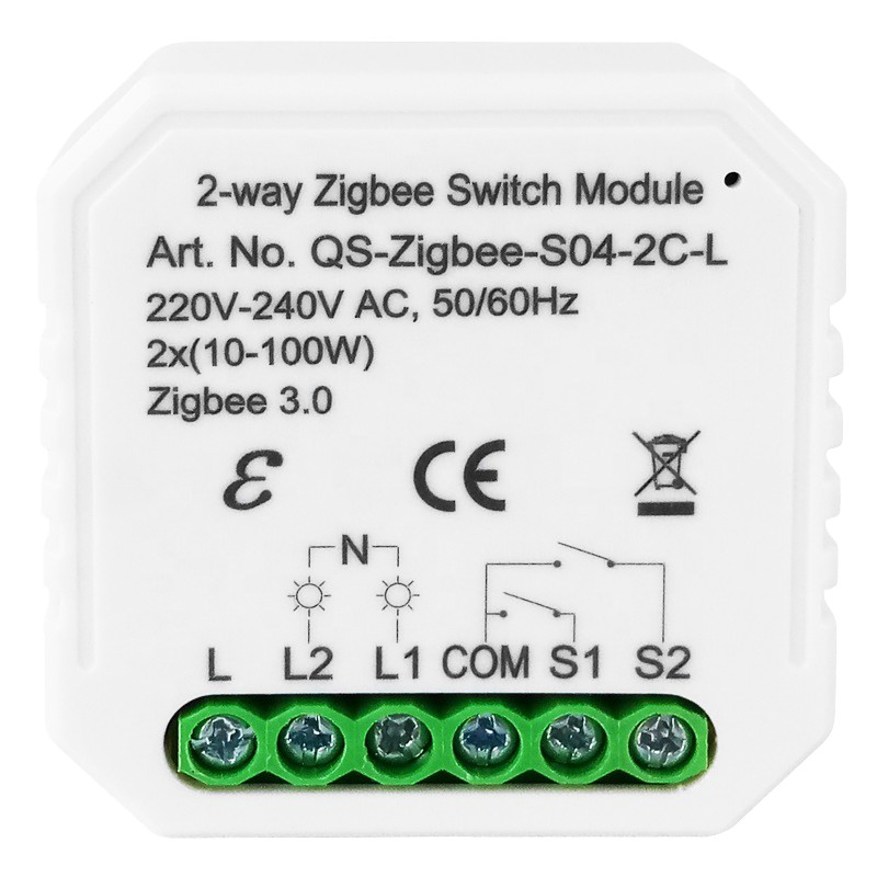 

Розумний вимикач Tervix Pro Line ZigBee Switch (2 клавіші) без нуля