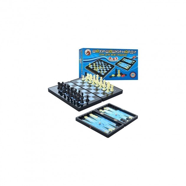 

Игра настольная Metr+ 3 в 1 (шахматы, шашки, нарды)