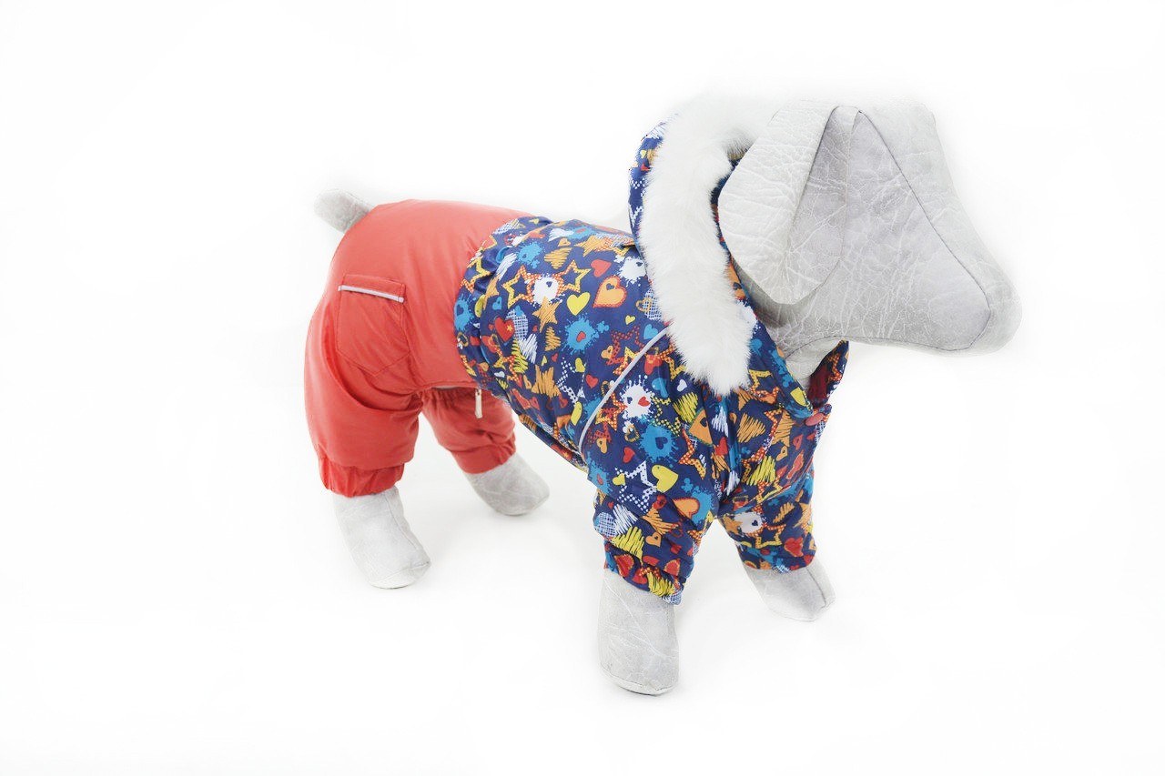 

Комбинезон для собак Bingo Звездочка 25х40 см Синий с красным (3070)