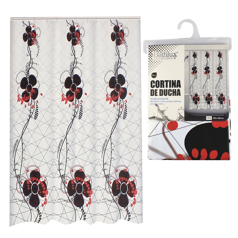 

Занавеска в ванную Bathlux Flowers 60561 SKL11-132641