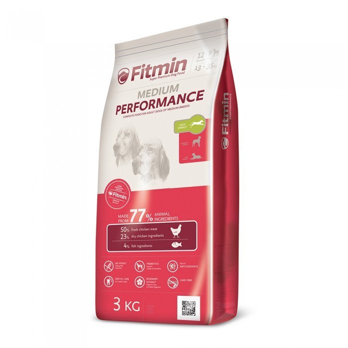 

Сухой корм Fitmin medium performance для собак средних пород с повышеной активностю 3 кг (ф7127)