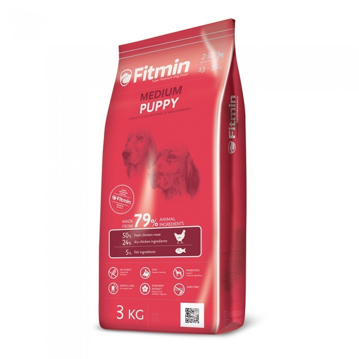 

Сухой корм Fitmin Dog Medium Puppy для щенков 3 кг (ф7134)
