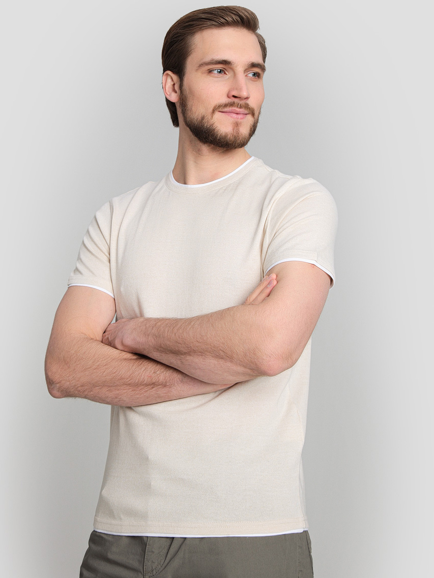 

Футболка O'STIN Casual MMGL1RMYX3 L Бежевая