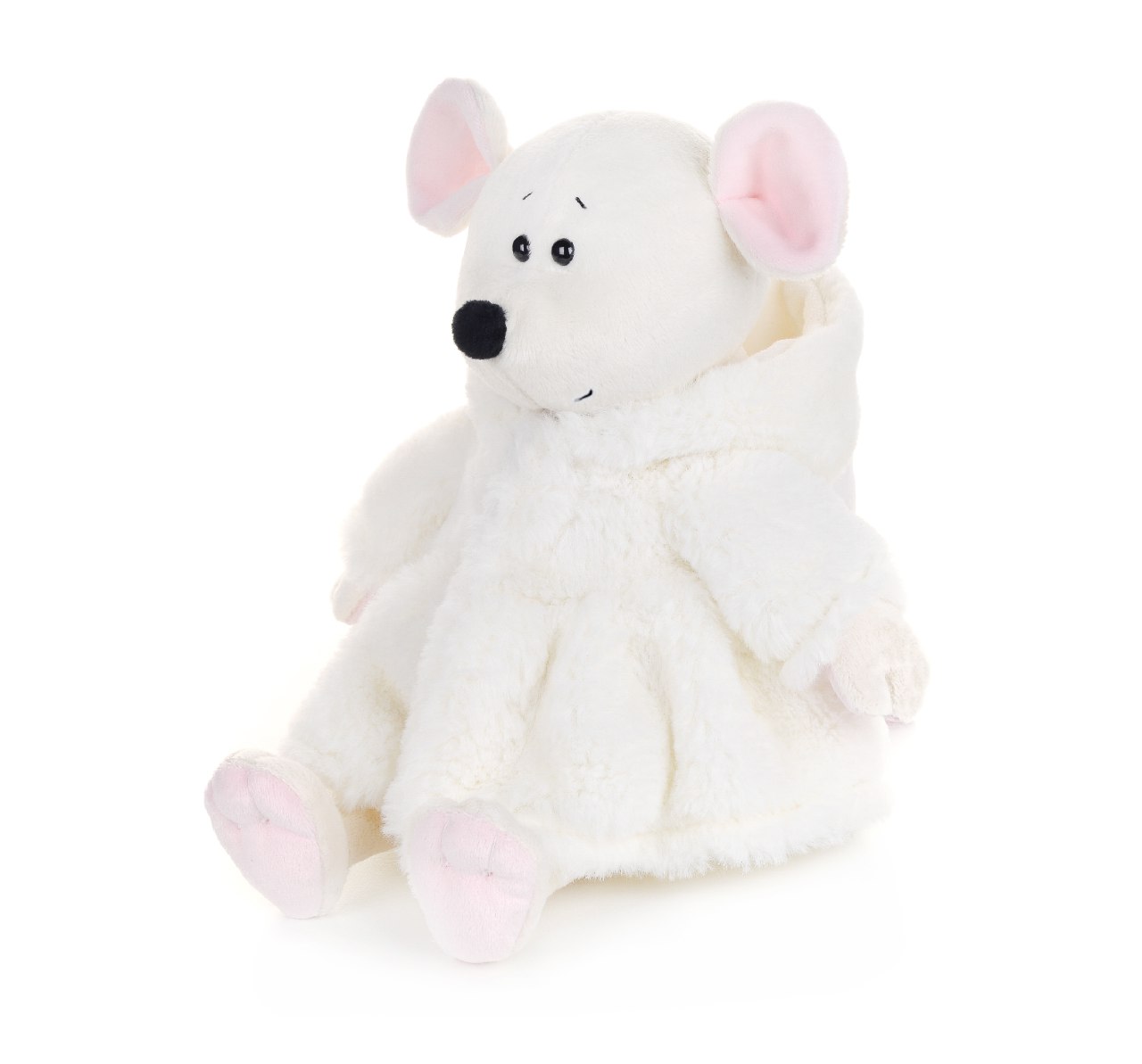 

Мышка Maxi Toys Рафаэлла в белой шубке, 21 см, MT-MRT021922-21