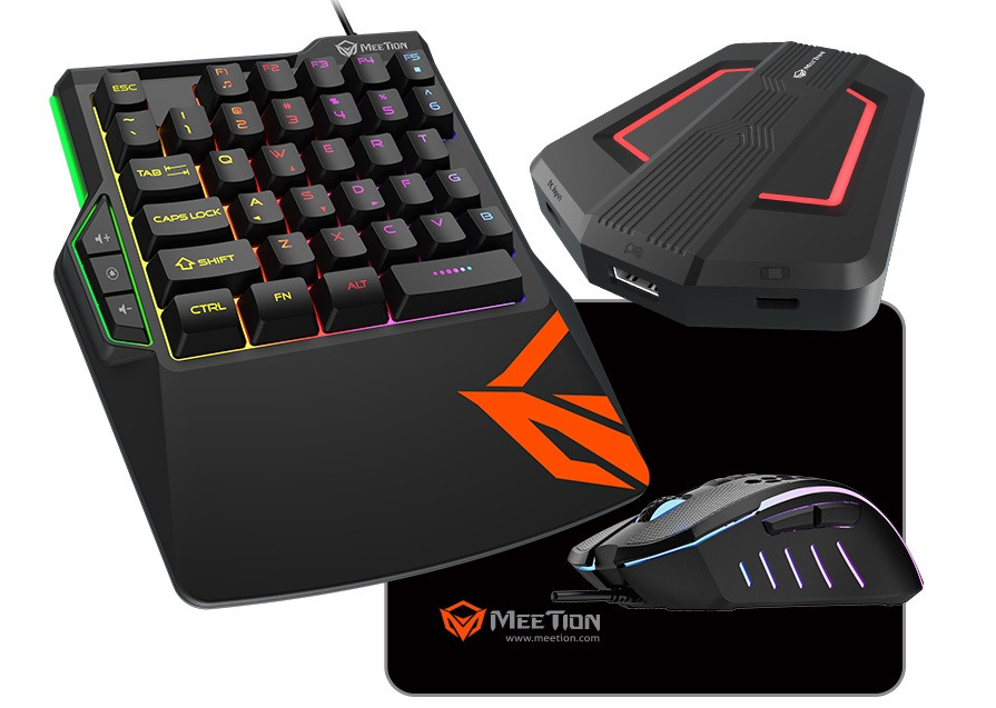 

Комплект игровой проводной 4 в 1 MeeTion Gaming MT-C0015 Черный (gr_016030)