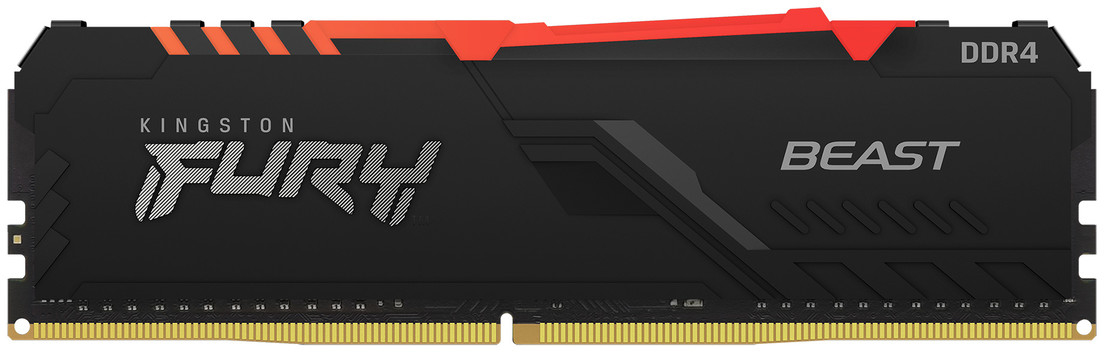 

Оперативная память Kingston Fury DDR4-3600 16384MB PC4-28800 Beast RGB Black (KF436C18BBA/16)