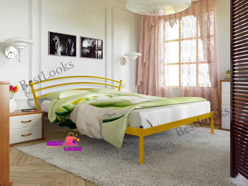 

Кровать металлическая полуторная 120х190 Метакам Марко-1 Золото