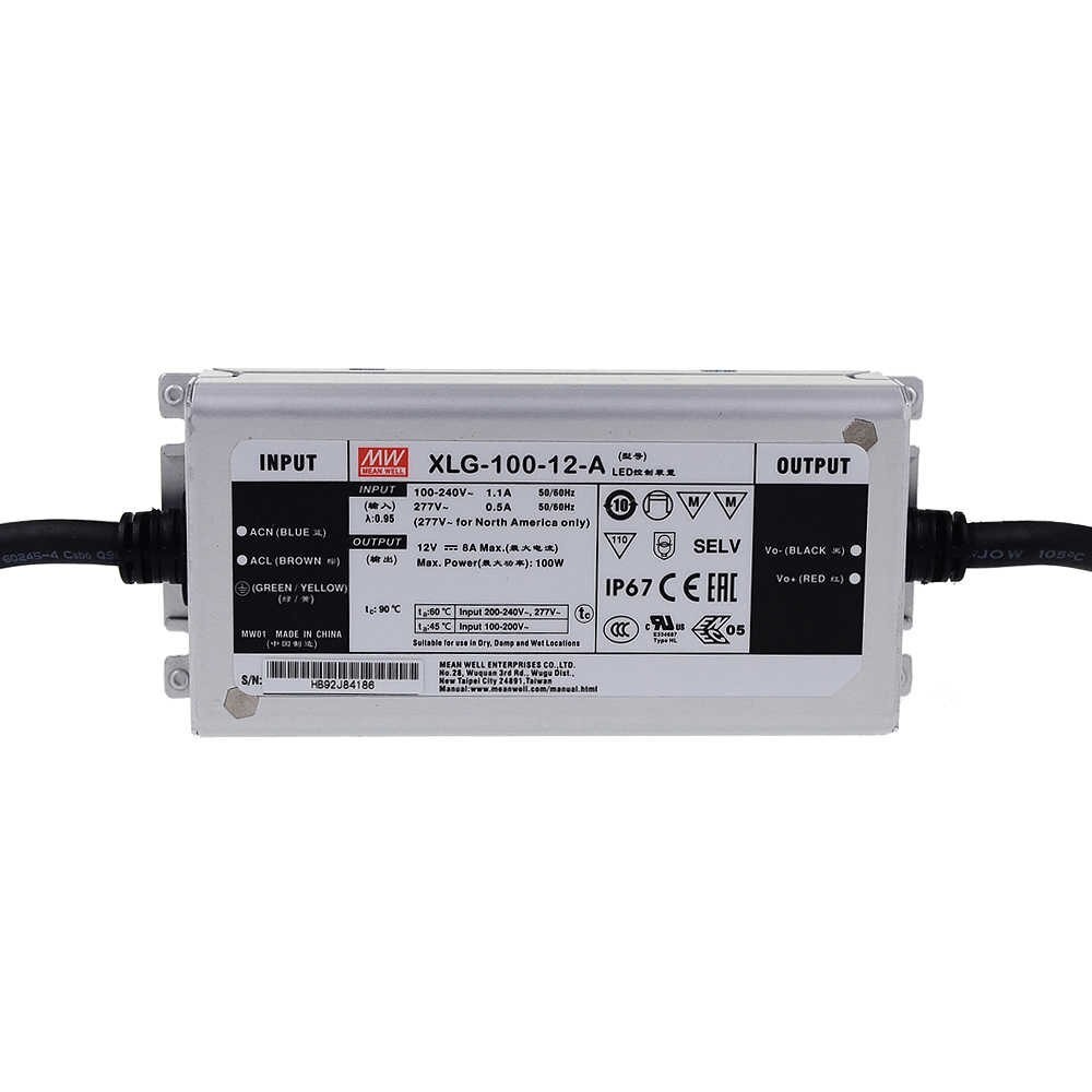 

Блок питания Mean Well 96W DC12V IP67 (XLG-100-12A)