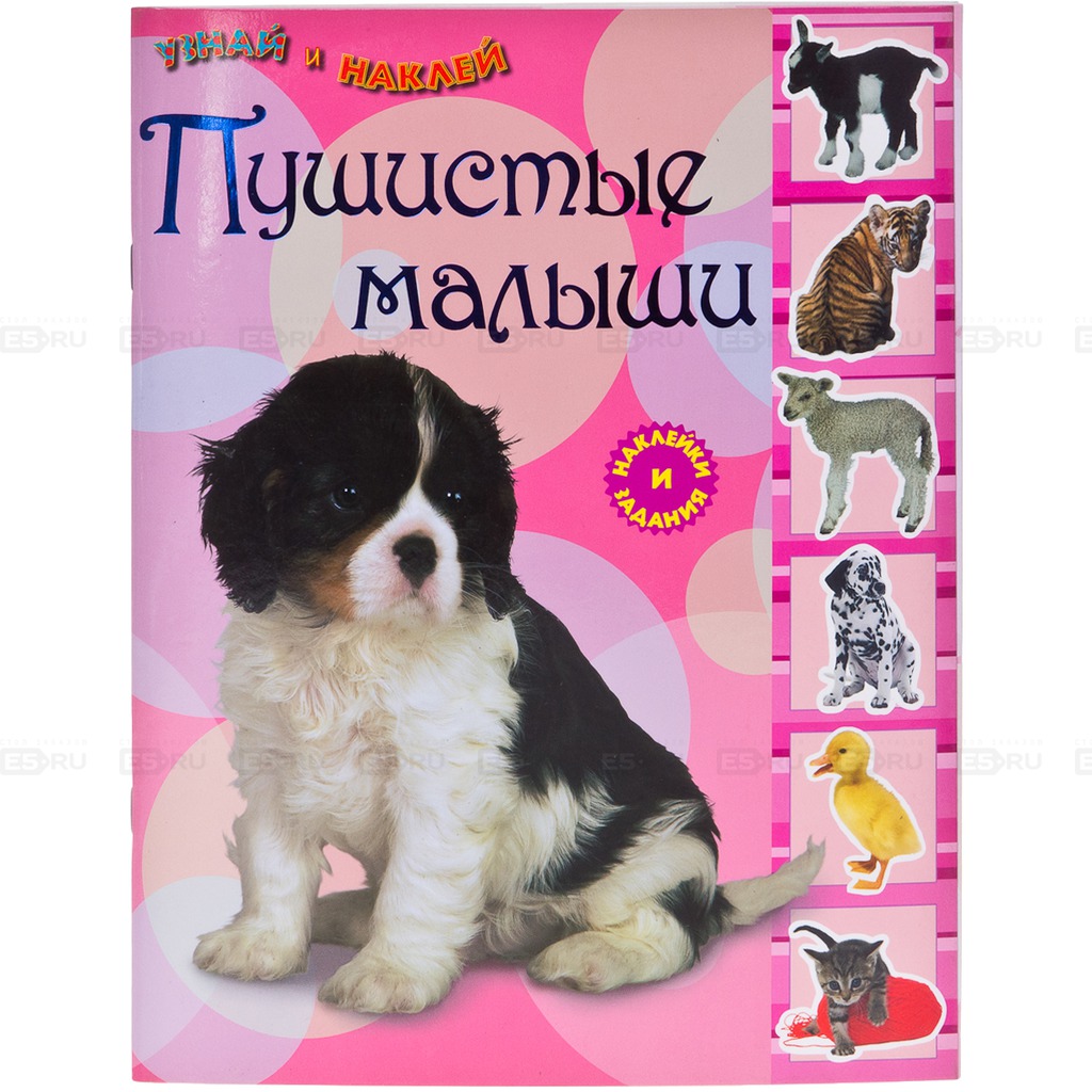 

Пушистые малыши. Наклейки и задания