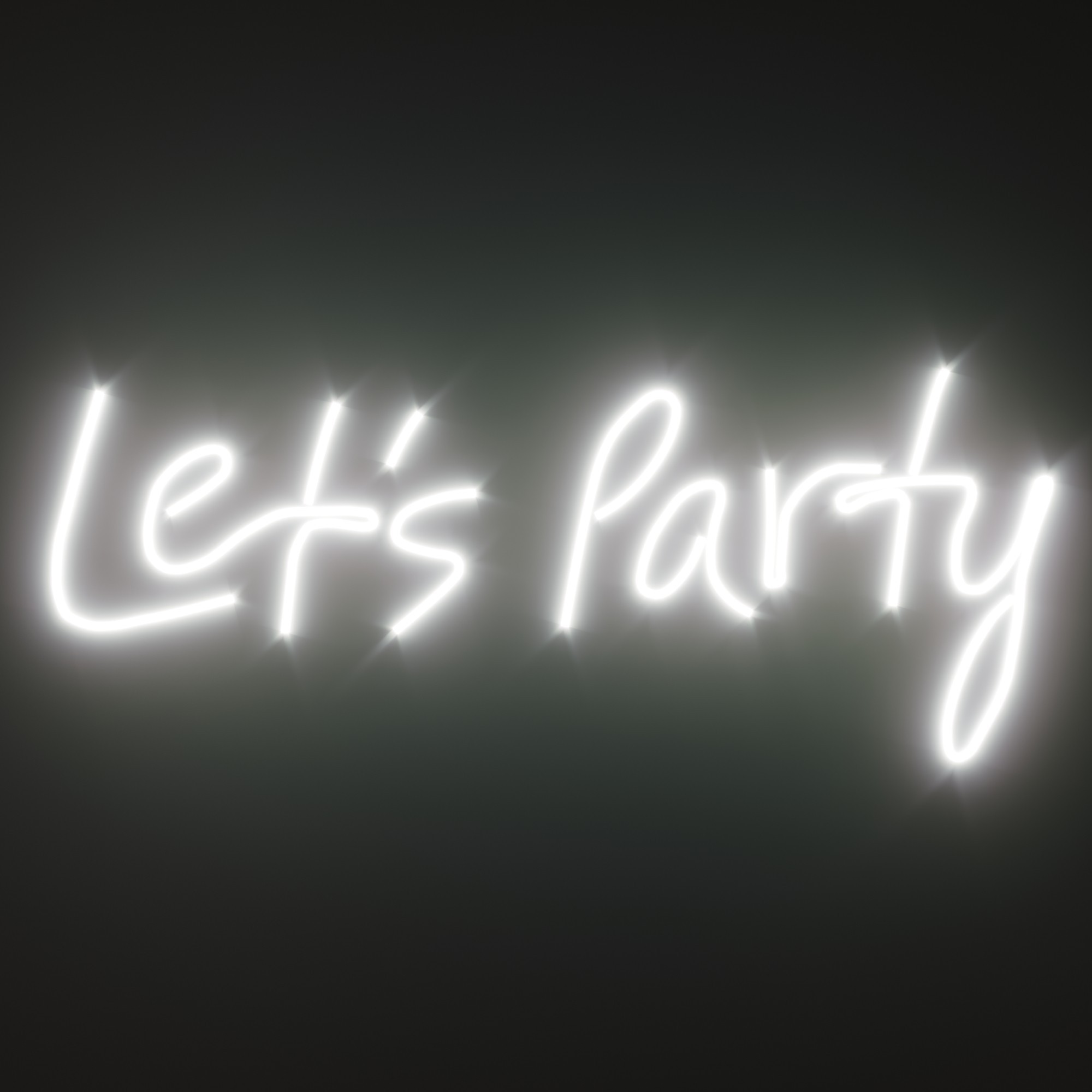 

Неоновая вывеска «Let’s Party» 115х43 см