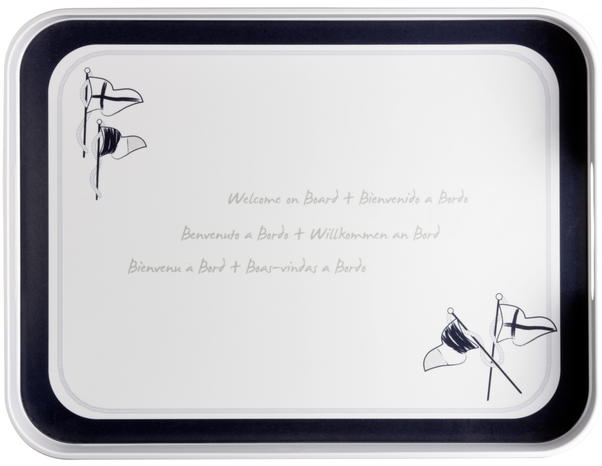 

Поднос прямоугольный Marine Business Welcome On Board 40 х 30 см.