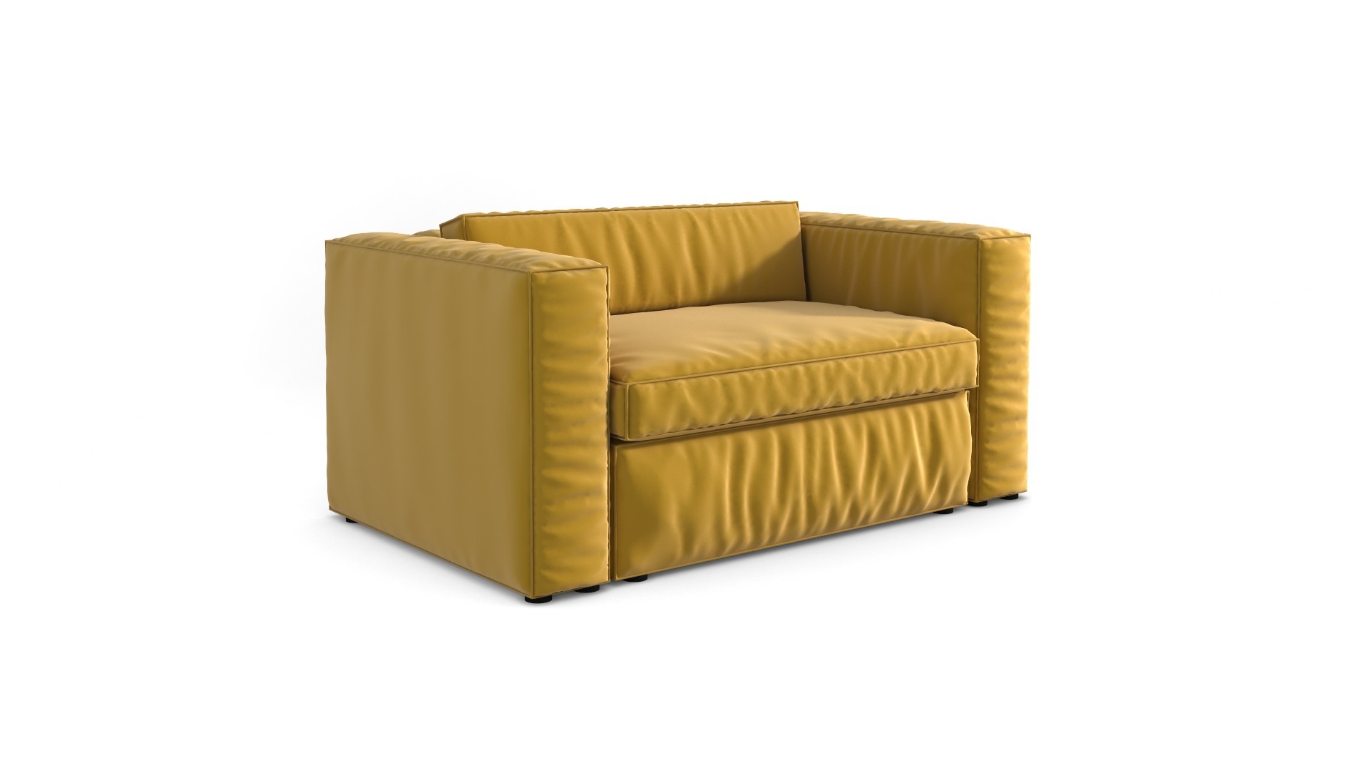 

Раскладной диван Noble Мadison 1 (Мэдисон) седафлекс 100*1950 желтый АЕ-048