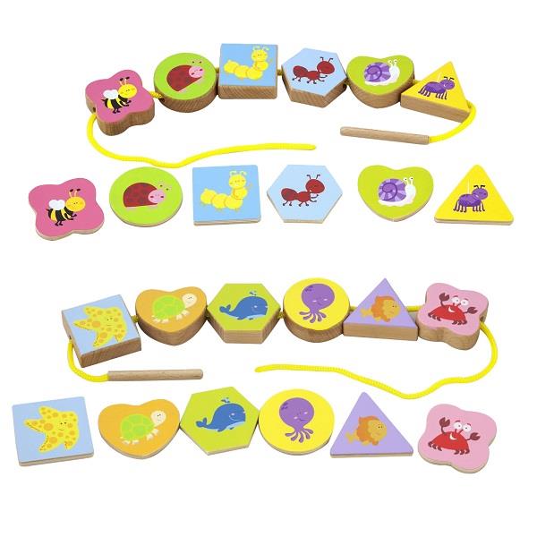 

Дерев'яна шнурівка Viga Toys У світі тварин (50156VG)