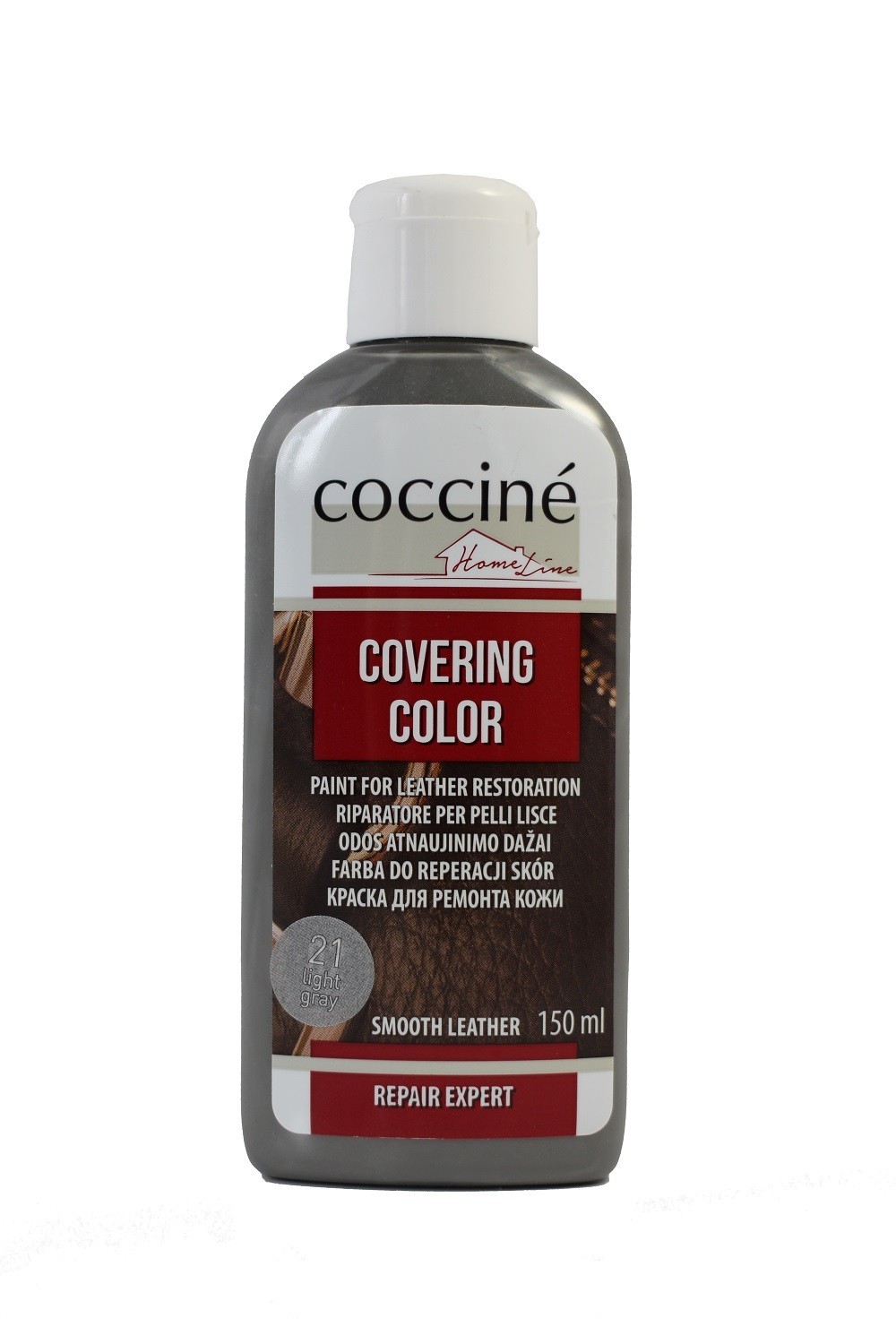 

Краска для восстановления кожи Coccine COVERING COLOR Светло-серый 150мл 558/411/150/21