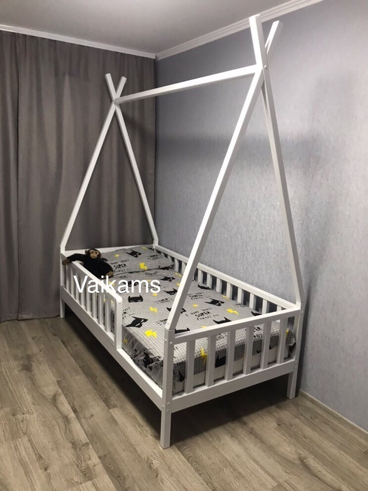 

Детская кровать домик LittleBabyDreams Home 160/80 белая