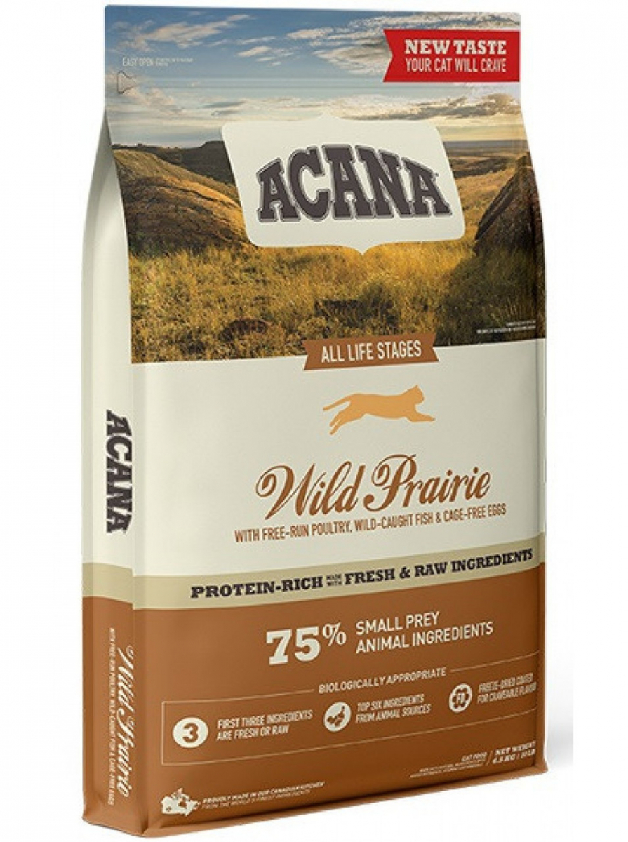 

Сухой корм Acana Wild Prairie Cat (Акана) для кошек всех пород и возрастов с цыпленком и рыбой 1.8 кг