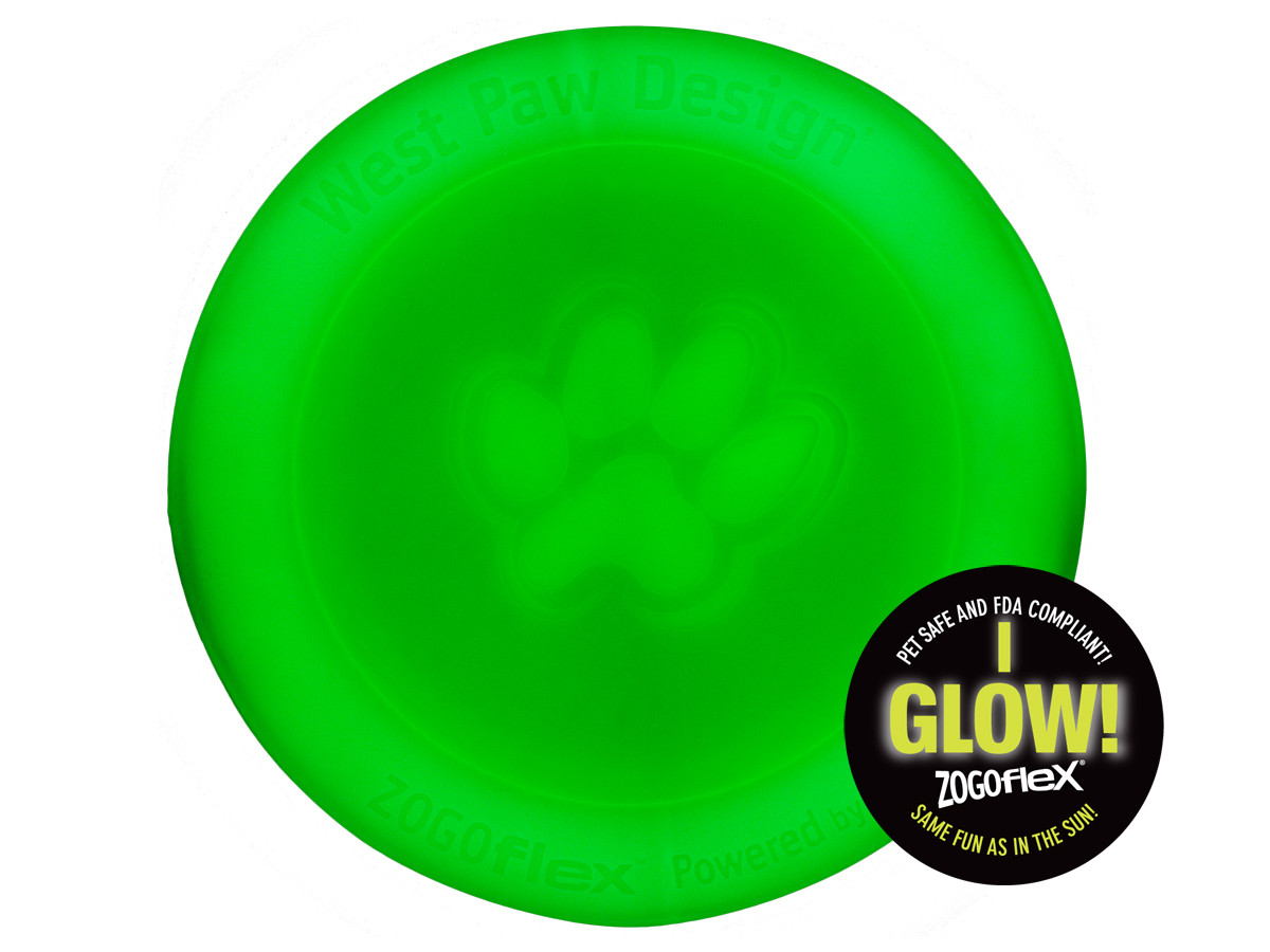 

Игрушка-фрисби для собак West Paw Zisc Flying Disc L (22 см) Светится