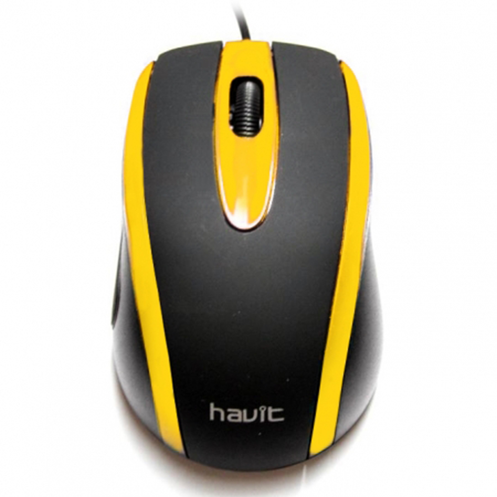 

Мышь Havit HV-MS753 USB, Чёрный/желтый