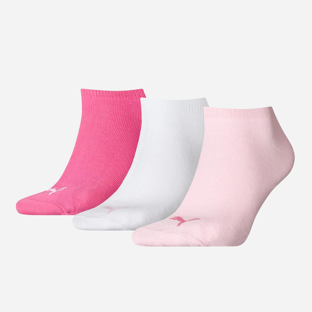 

Носки Puma Unisex Sneaker Plain 3P 90680704 39/42 3 пары Pink lady