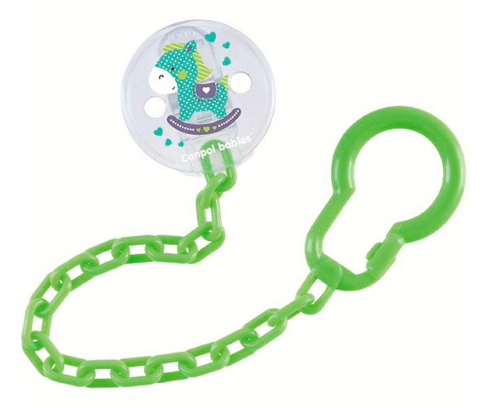 

Цепочка к пустышке Toys, зеленая, Canpol babies, зеленый (12-71750)