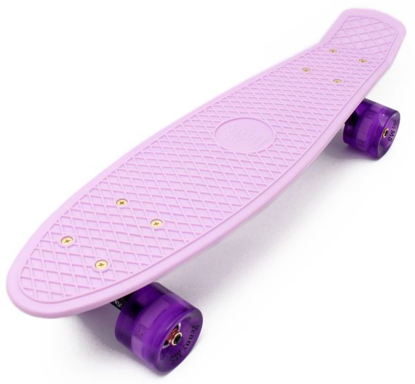 

Пенни Борд Penny Board PRO Светятся колеса Lilac 54 см (zl-m111)