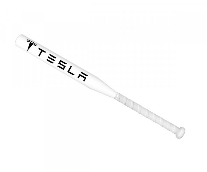 

Бейсбольная бита Avtobita Tesla Белая с белой ручкой + Чехол