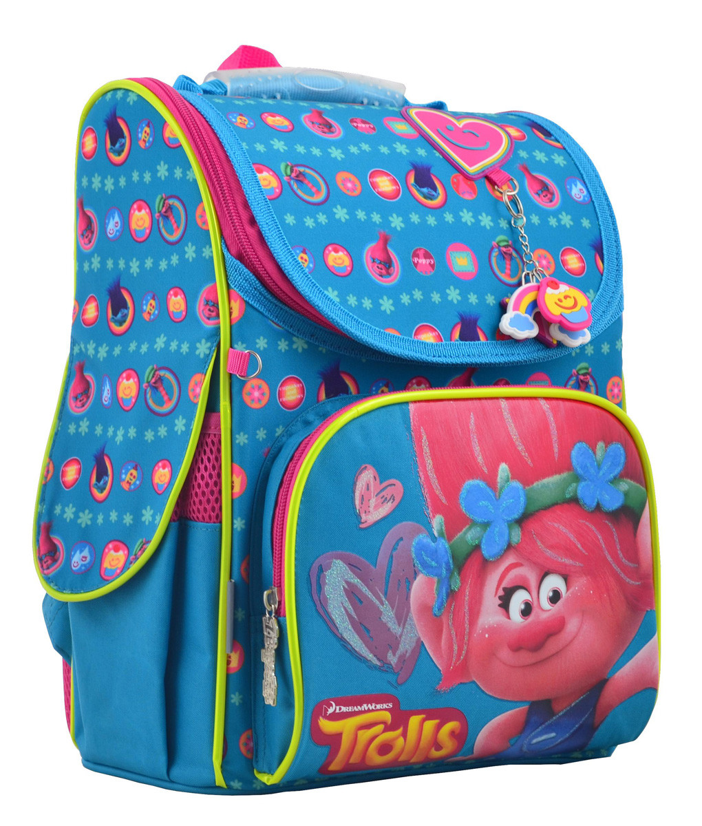 

Рюкзак школьный каркасный для девочек 1 Вересня H-11 "Trolls turquoise" 12 л 33,5х26х13,5 см Голубой