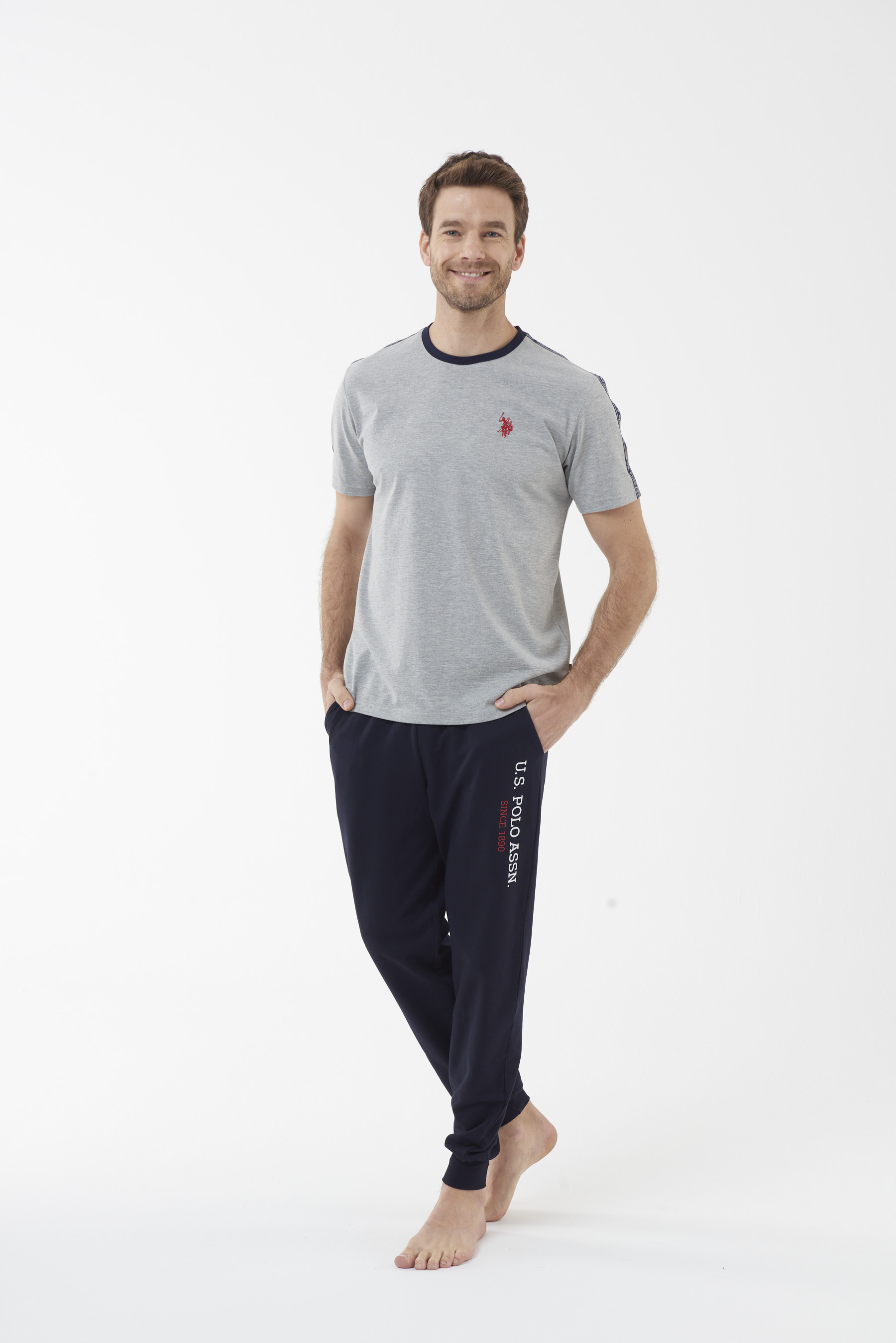 

Пижама U.S. Polo Assn 18400 XXL Меланжевая