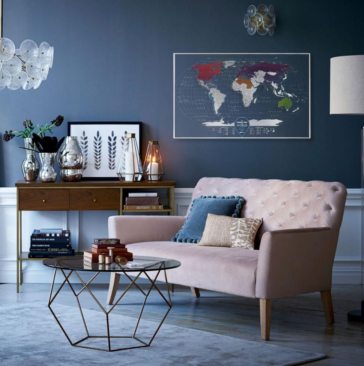 

Скретч-карта Travel map Air World
