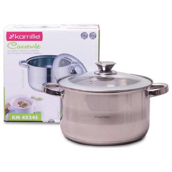 

Кастрюля нержавеющая Kamille 240 мм x 6.5 л 4524S