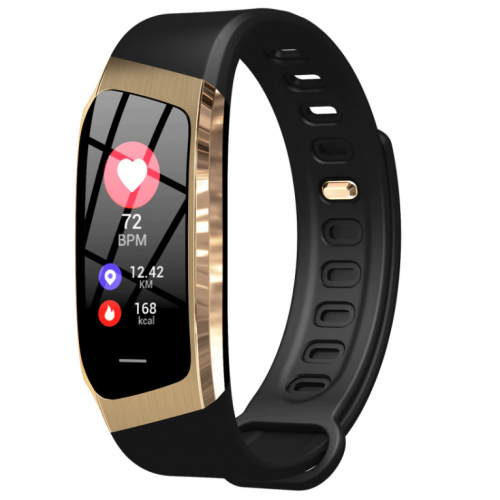 Умный Фитнес Браслет Smart Band E18 Original С Тонометром Черно-золотой ...