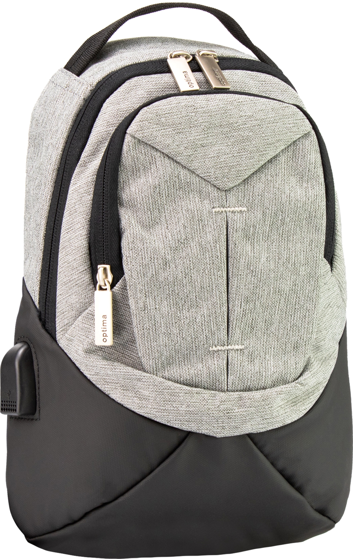 

Рюкзак на одно плечо деловой Optima 12” мужской 0.5 кг 6-15 л Серый с выделенными элементами (O96911-02)