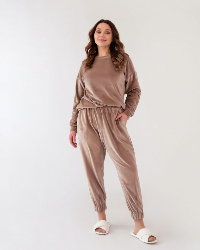 

Велюровый костюм цвета пудра  (КВ-114-047-000 - 43810, Велюровый костюм цвета пудра M (КВ-114-047-000 - 43810)