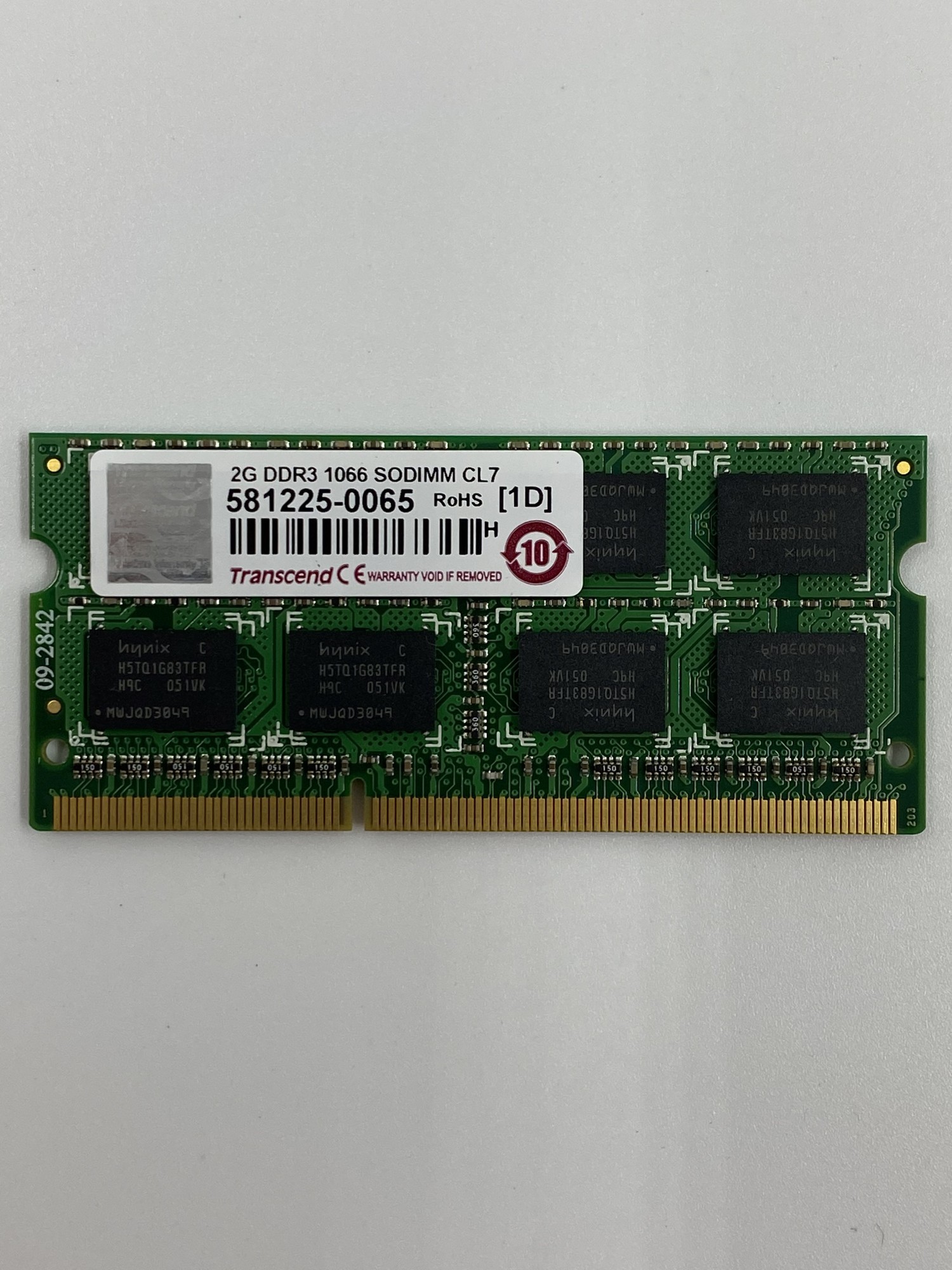 Оперативная память для ноутбука Transcend SODIMM DDR3 2Gb 1066MHz 8500s ...